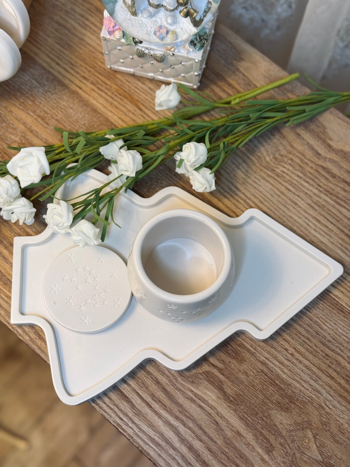 Christmas Tray & Jar Set