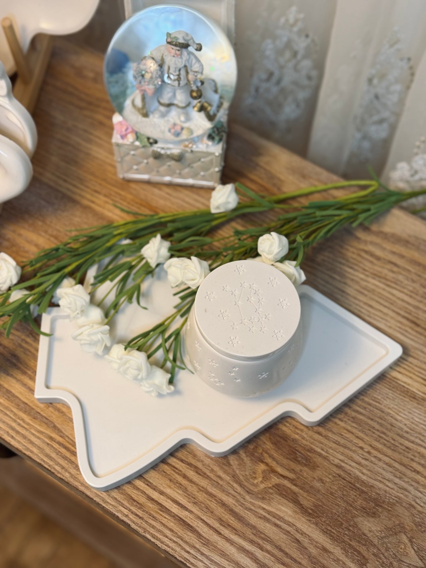 Christmas Tray & Jar Set