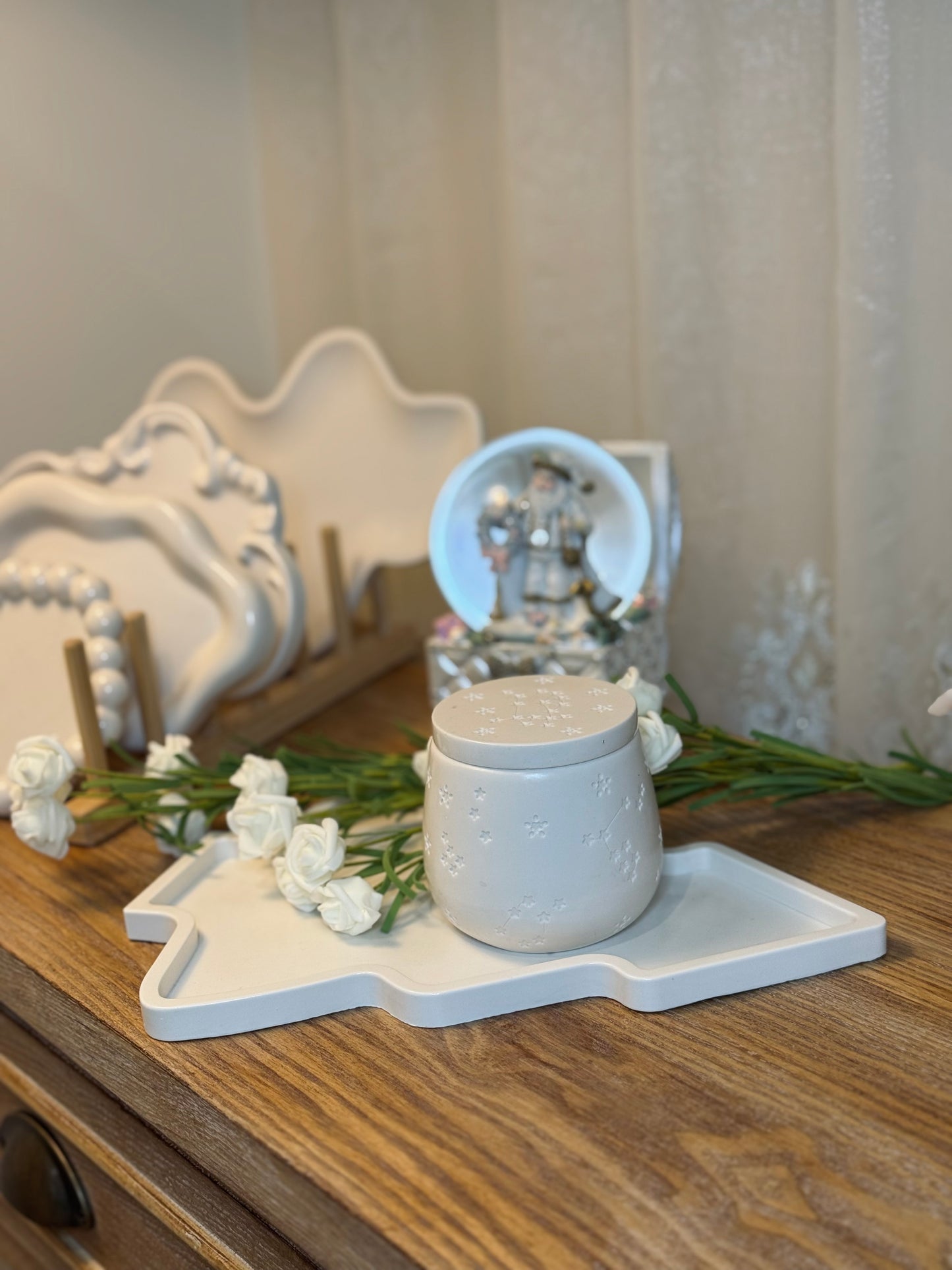 Christmas Tray & Jar Set