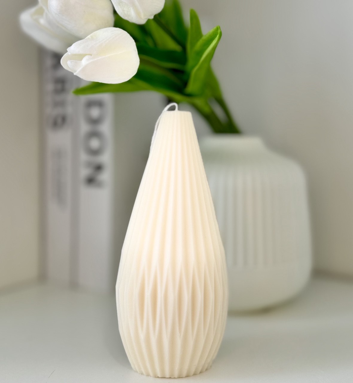 Pear Striped Candle